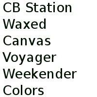 Cb Station Waxed Canvas Voyager Weekender Colors 