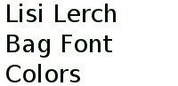 Lisi Lerch Bag Font Colors