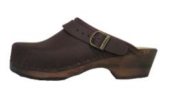 Traditonal Wooden Heel In Brown