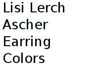 Lisi Lerch Ascher Earring Colors