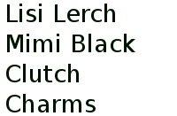 Lisi Lerch Mimi Black Clutch Charms