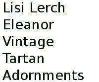 Lisi Lerch Eleanor Vintage Tartan Adornments