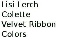 Lisi Lerch Colette Velvet Ribbon Colors