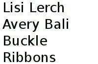 Lisi Lerch Avery Bali Buckle Ribbons