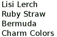 Lisi Lerch Ruby Straw Bermuda Charm Colors