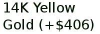 14k Yellow Gold (+$406)
