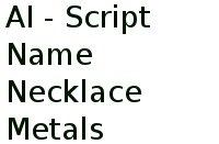 Ai - Script Name Necklace Metals