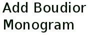 Add Boudior Monogram