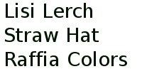 Lisi Lerch Straw Hat Raffia Colors