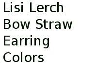 Lisi Lerch Bow Straw Earring Colors