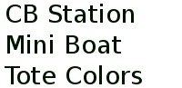 Cb Station Mini Boat Tote Colors