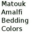 Matouk Amalfi Bedding Colors