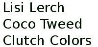 Lisi Lerch Coco Tweed Clutch Colors