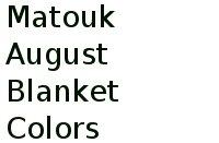 Matouk August Blanket Colors