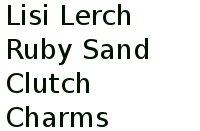 Lisi Lerch Ruby Sand Clutch Charms