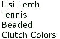 Lisi Lerch Tennis Beaded Clutch Colors