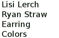 Lisi Lerch Ryan Straw Earring Colors