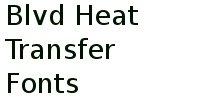 Blvd Heat Transfer Fonts