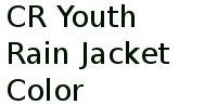 Cr Youth Rain Jacket Color