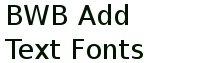 Bwb Add Text Fonts