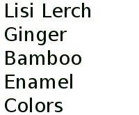 Lisi Lerch Ginger Bamboo Enamel Colors