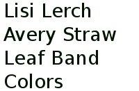 Lisi Lerch Avery Straw Leaf Band Colors