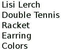 Lisi Lerch Double Tennis Racket Earring Colors 