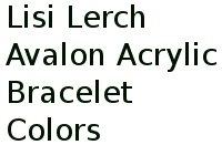 Lisi Lerch Avalon Acrylic Bracelet Colors