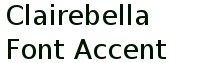 Clairebella Font Accent