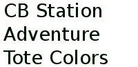 Cb Station Adventure Tote Colors