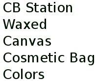 Cb Station Waxed Canvas Cosmetic Bag Colors