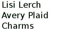 Lisi Lerch Avery Plaid Charms