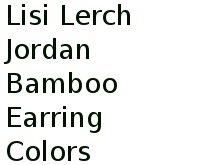 Lisi Lerch Jordan Bamboo Earring Colors