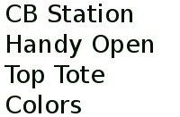 Cb Station Handy Open Top Tote Colors