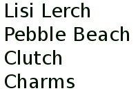 Lisi Lerch Pebble Beach Clutch Charms