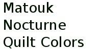 Matouk Nocturne Quilt Colors