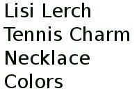 Lisi Lerch Tennis Charm Necklace Colors