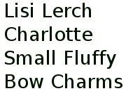 Lisi Lerch Charlotte Small Fluffy Bow Charms