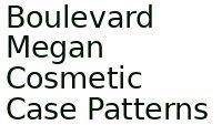 Boulevard Megan Cosmetic Case Patterns