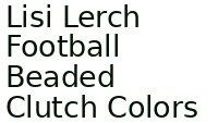 Lisi Lerch Football Beaded Clutch Colors