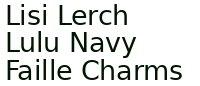 Lisi Lerch Lulu Navy Faille Charms