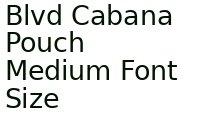 Blvd Cabana Pouch Medium Font Size