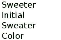 Sweeter Initial Sweater Color