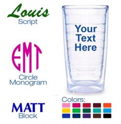 Tervis Font Choice For Personalized Tumbler Sets