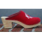 High Wooden Heel Natural Color