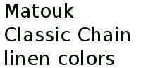 Matouk Classic Chain Linen Colors