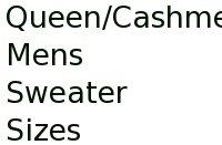 Queen/cashmere Mens Sweater Sizes