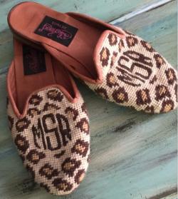 By Paige Mule Or Sandal Size - Monogrammed