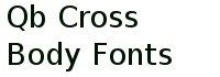 Qb Cross Body Fonts