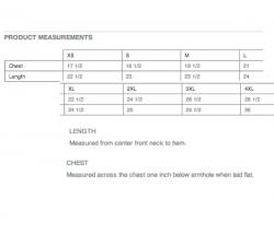 San Mar- Eddie Bauer Black Vest Size Chart 